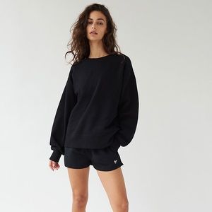 Cozy Fleece Boyfriend Crew Sweatshirt